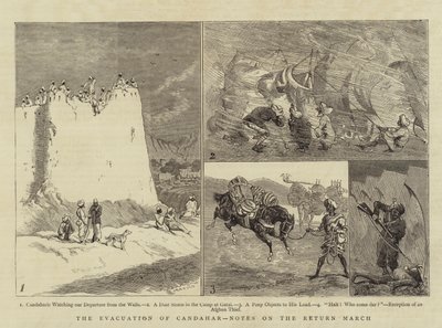 Evakueringen af Candahar, noter om tilbagekomstmarchen af Alfred Chantrey Corbould